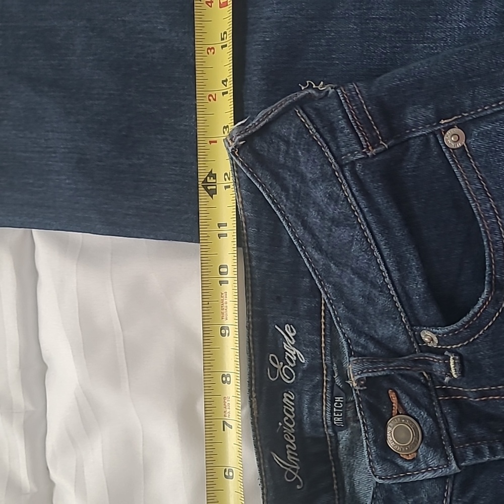 American Eagle Favorite Boyfriend stretch jeans, size 0, like new - Picture 3 of 11